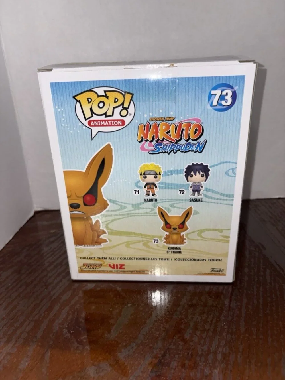Funko Pop! # 73 Naruto Shippuden Kurama Flocked Hot Topic Exclusive  6 “ New